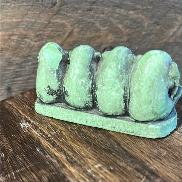 VINTAGE 1960's CAL THEMES CHALKWARE FOUR WISE MONKEYS SEE HEAR SPEAK FUN NO EVIL - Picture 4 of 11